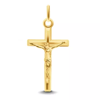 Wisiorek / zawieszka krzyżyk żółte złoto 585 (KR-000388) 