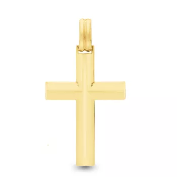  Krzyżyk wisiorek / zawieszka na łańcuszek żółte złoto 585 (KR-000425) 