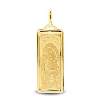 Medalik wisiorek / zawieszka na łańcuszek Matka Boska żółte złoto 585 (MD-000523) 