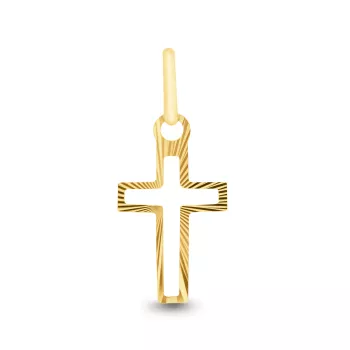 Briju Krzyżyk wisiorek / zawieszka na łańcuszek złoty 585 (KR-000320) 