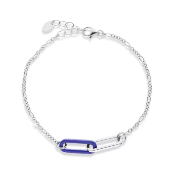 Briju Bransoletka białe srebro lapis lazuli imitacja 925S (BN-004841) 