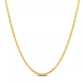 Briju Łańcuszek srebrny pozłacany rolo żółte srebro 925S długość 55cm (LA-000564) 