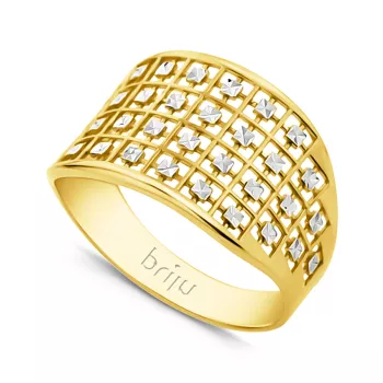 Briju Pierścionek z żółtego i białego złota  333 (PI-001256)