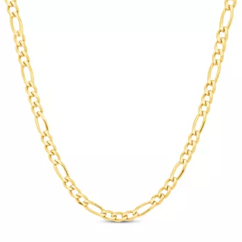 Briju Łańcuszek srebrny pozłacany figaro żółte srebro 925S długość 60cm (LA-000552) 