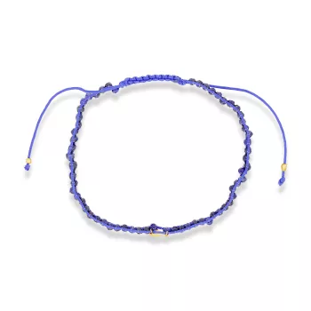 Briju Bransoletka żółte złoto lapis lazuli 375 (BN-004834) 