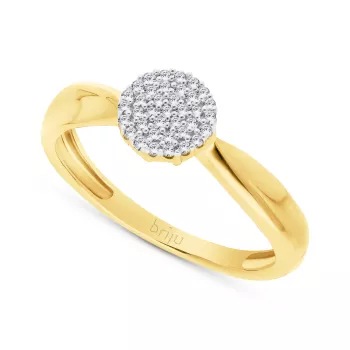 Briju Pierścionek żółte złoto diament 585 (BI-000891)