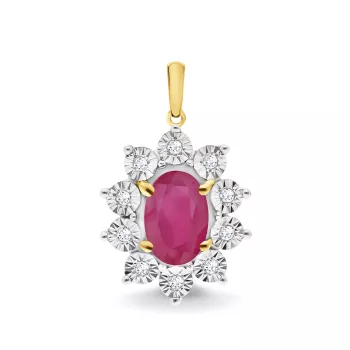 Briju Zawieszka kolekcja Carmazi żółte złoto diament 585 (BI-001004) 