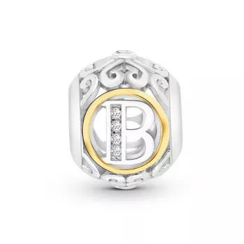 Ogniwo / zawieszka litera B cyrkonia 925S (ZW-002556) 