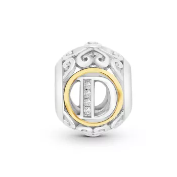 Ogniwo / zawieszka litera D cyrkonia 925S (ZW-002557) 