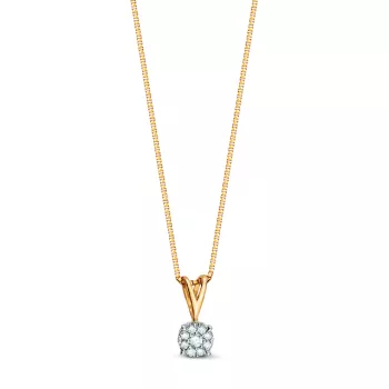 Briju Wisiorek / zawieszka do łańcuszka kolekcja Infinity 0,04 ct złota z brylantami 585 (BI-000273) 