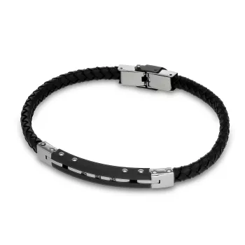 Bransoletka męska ze stali szlachetnej długość 23cm (BN-003053) 