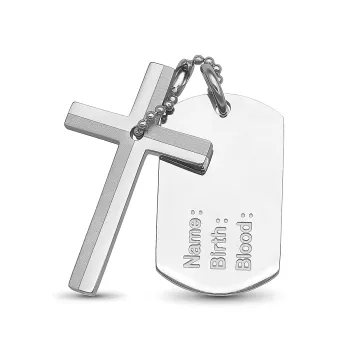Zawieszka kolekcja męska nieśmiertelnik (ZW-001894) 