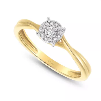 Briju Pierścionek kolekcja Diamonds złoty z brylantami 0,06 ct 585 (BI-000820)