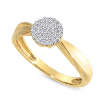 Briju Pierścionek zaręczynowy kolekcja Diamonds złoty z diamentami 0,10 ct  333 (BI-000568)