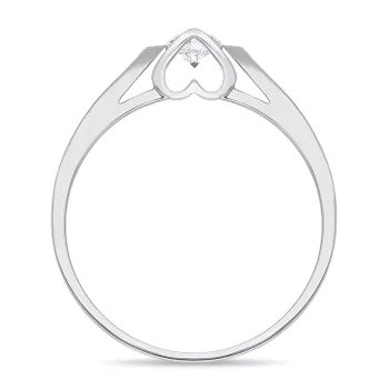 Briju Pierścionek zaręczynowy kolekcja Amazing z białego złota z brylantem 0,33 ct  585 (B0488-100)