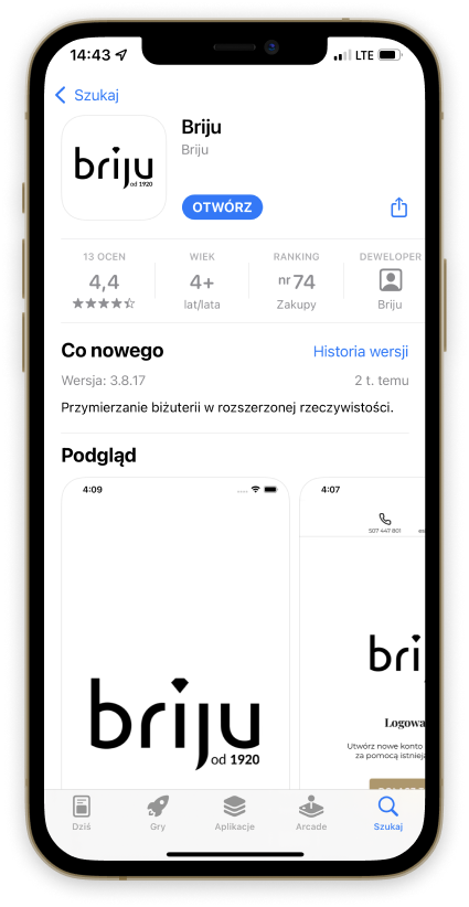 Pobierz najnowszą wersję aplikacji mobilnej Briju Pobierz najnowszą wersję aplikacji mobilnej Briju